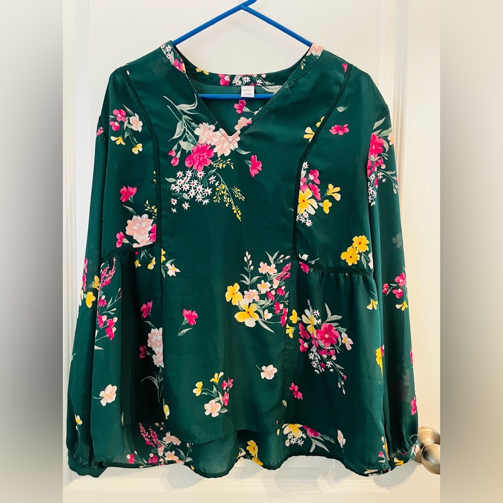 Long Sleeved Floral Blouse